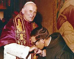 Br. Martin Mendez kisses the ring of Pope John Paul II. ?w=200&h=150