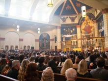 Mass at Arizona State University’s Newman Center chapel.
