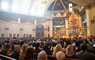 Mass at Arizona State University’s Newman Center chapel. Credit: Photo courtesy of Father Bill Clements, director of ASU Newman Center