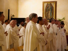 A group of U.S. and Mexican bishops from dioceses along the southern border participating in the biannual Tex-Mex Border Bishops meeting this week in San Antonio.