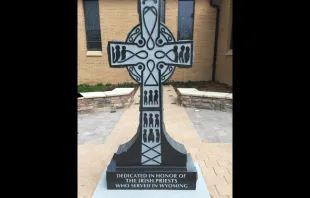 A memorial to Irish priests who have served in Wyoming.   St. Patrick's Church, Casper, Wyoming
