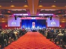 Mass is said at the Oklahoma Catholic Men’s Conference in Norman, March 12, 2022.