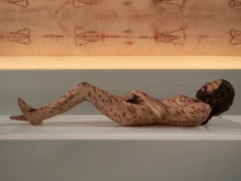 "The Mystery Man Exhibition" presents a model of the crucified Jesus based on the Shroud of Turin.