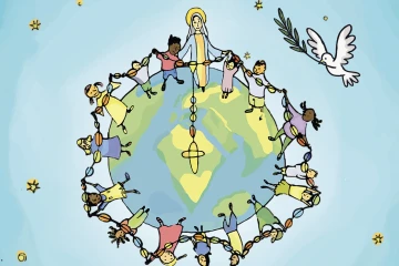 One Million Children Praying the Rosary 2025 campaign logo