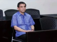 Bishop Rolando Álvarez of Matagalpa, Nicaragua, during the indictment presented by the dictatorship of Nicaragua on Jan. 10, 2023.