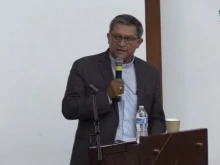 Bishop Víctor Alejandro Aguilar, bishop of Celaya and head of the Episcopal Dimension for the Laity of the Conference of the Mexican Episcopate.