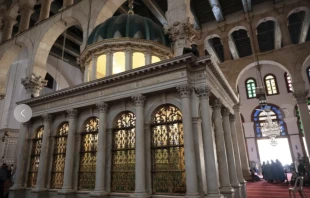 The Shrine of John the Baptist at the Umayyad Mosque in Damascus, Syria, believed to house the head of the saint. Creidt: Photo courtesy of ACI MENA