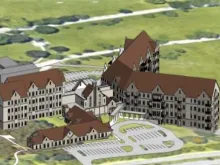 A 3-d rendering of the plans for a new residential community at Mount Mary University. Courtesy photo.