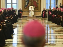 Pope Francis meeting his diplomatic representatives in the Vatican, Sept. 9, 2022.