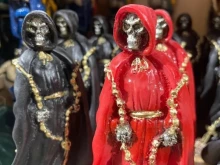 Image of “Santa Muerte,” or “St. Death.”