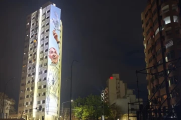 Mural of Pope Francis in Argentina