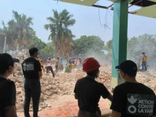 More than 60 men died after a mosque collapsed in Sagaing Township aftera 7.7-magmitude earthquake struck Myanmar on March 28, 2025.