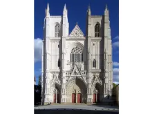 The  Saint-Pierre-et-Saint-Paul cathedral in Nantes, France, before a July 18 fire now being investigated for arson. 