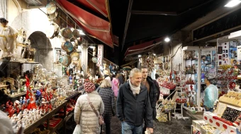 Bottega Ferrigno is located in the iconic “Christmas Alley,” part of the southern Italian city of Naples’ historic San Gregorio Armeno neighborhood.