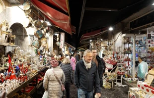 Bottega Ferrigno is located in the iconic “Christmas Alley,” part of the southern Italian city of Naples’ historic San Gregorio Armeno neighborhood. Credit: Gianpiero Passalia/EWTN News