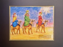 Grand prize-winning piece by Janielle Perez is on display at the Basilica of the National Shrine of the Immaculate Conception in Washington, D.C., until Jan. 11, 2026. Perez is a student at Resurrection Catholic School in the Archdiocese of Los Angeles.