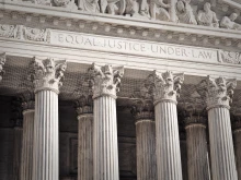 The exterior of the U.S. Supreme Court in Washington, D.C.