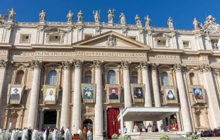 Seven new saints were canonized on Oct. 19, 2025. Credit: Daniel Ibáñez/EWTN News