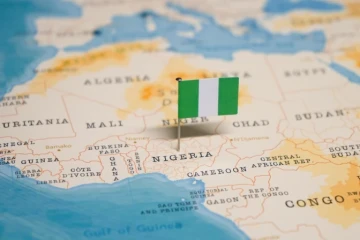 Nigeria on map