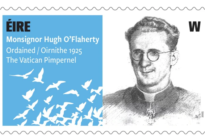 Monsignor Hugh O'Flaherty stamp