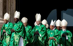 Pope Francis celebrates Mass in St. Peter's Square for the opening of the 15th Ordinary General Assembly of the Synod of Bishops on Oct. 3, 2018.   CNA