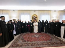 “If the devil divides, the creed unites!” the pope said in his Feb. 6, 2025, remarks to a visiting group of priests and monks of the Oriental Orthodox churches, including Armenian, Coptic, Ethiopian, Eritrean, Malankar, and Syriac.