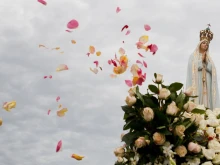 Our Lady of Fatima statue in Fatima, Portugal.