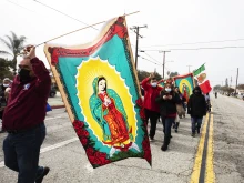 This year's procession honoring Our Lady of Guadalupe in Los Angeles was well attended after a limited, cars-only procession in 2020 during the pandemic.