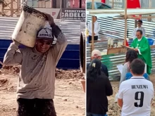 Father Javier Cajusol Villegas is building a church with his own hands in Chiclayo, the northern Peruvian diocese where Pope Leo XIV was bishop.