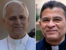 Pope Leo XIV and Bishop Rolando Álvarez, bishop of Matagalpa and apostolic administrator of Estelí, Nicaragua.