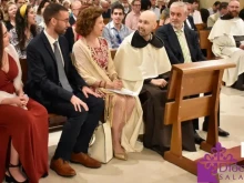 Spanish Carmelite Pablo María de la Cruz on the day of his religious profession.