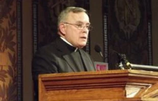 Archbishop Charles J. Chaput speaks at Georgetown University on Jan. 22, 2012. CNA/EWTN News.