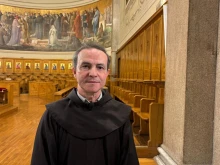 The president of the Pontifical International Marian Academy (PAMI), Franciscan friar Stefano Cecchin, OFM.