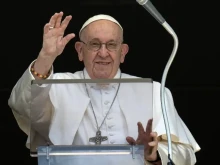 Pope Francis at the Angelus from St. Peter's, July 9, 2023.