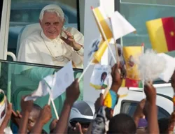 Pope Benedict during his visit to Africa this past March.?w=200&h=150
