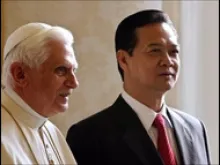 The Pope and Prime Minister Nguyen Tan Dang