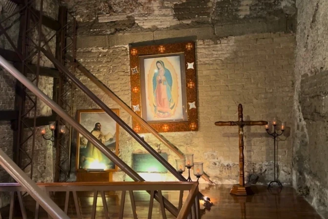 Remnants of chapel where image of Our Lady of Guadalupe was originally kept still exist