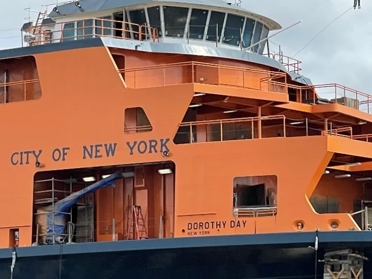 The MV Dorothy Day, which is expected to join the fleet of Staten Island Ferries in 2022. Credit: NYC DOT.?w=200&h=150