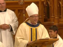 Bishop Pedro Bismarck Chau at his episcopal consecration Mass as the new auxiliary bishop of Newark, New Jersey, on Sept. 8, 2025.