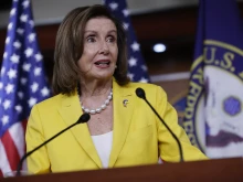 Speaker of the House Nancy Pelosi (D-CA) talks to reporters during her weekly news conference in the U.S. Capitol Visitors Center on June 16, 2022 in Washington, D.C.