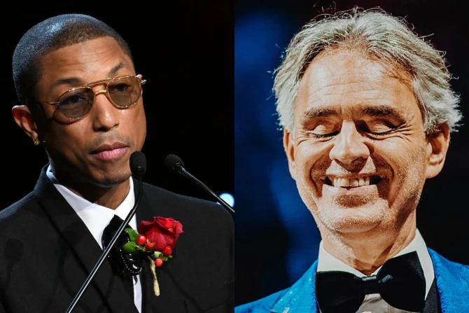 Pharrell Williams Andrea Bocelli