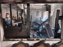 A fire broke out in the Abu Sefein Coptic Orthodox Church in Egypt on Sunday, Aug. 14 2022.