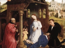 The Nativity, by Rogier van der Weyden, part of the Bladelin Altarpiece.