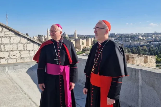Cardinal Pizzaballa and Archbishop Baturi