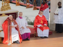 Pope Francis presided over Palm Sunday Mass in St. Peter's Square on April 2, 2023.