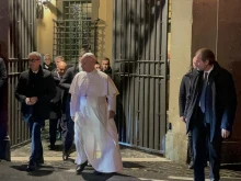 Pope Leo XIV addresses the press at Castel Gandolfo Dec. 9, 2025.