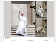 AI-generated photographs of Pope Leo XIV appearing to fall down a flight of stairs outside St. Peter’s Basilica circulated on the internet in June.