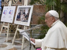 Nov. 25, 2024, marked the 40th anniversary of the Treaty of Peace and Friendship between Argentina and Chile, a treaty that was mediated by St. John Paul II. Pope Francis is shown here speaking at the event.