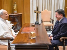 The Vatican did not release any details about what was discussed during the Nov. 19, 2025, meeting Pope Leo XIV held with Illinois Gov. JB Pritzker.