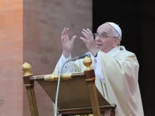 Pope Francis delivers a homily on the Solemnity of All Saints, Nov. 1, 2014. 